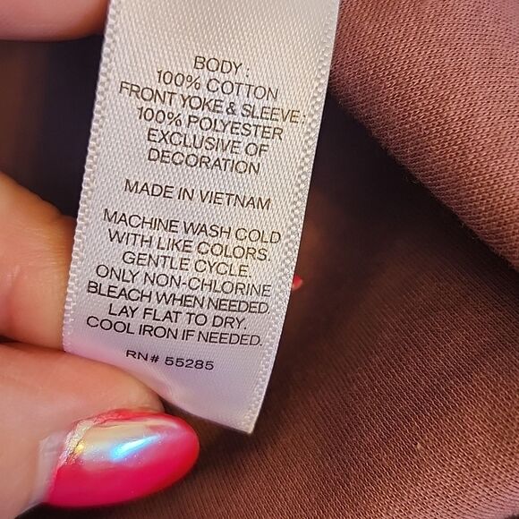 5/$55 Express Mauve Purple Sheer Top Ruffle Sleeves Comfy Blouse, M - Picture 6 of 8